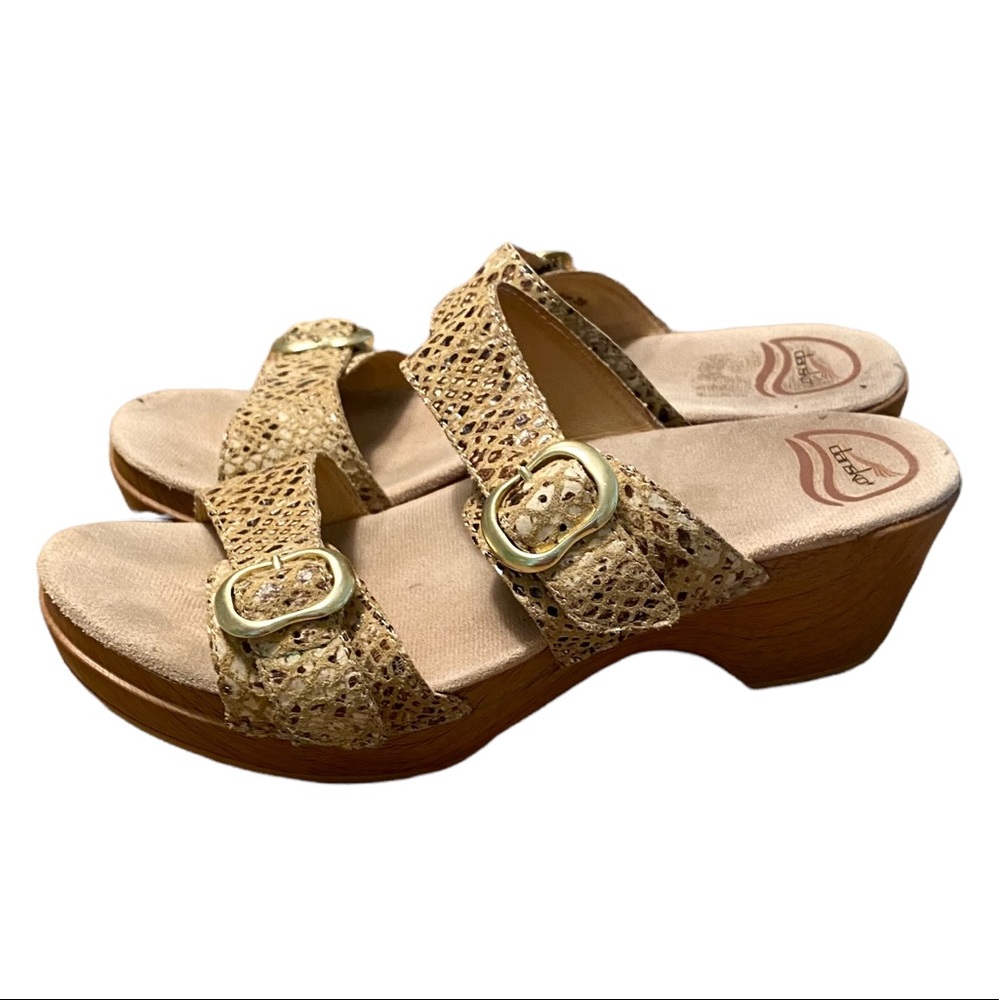 Dansko Sophie Platform Wedge Clog Comfort Sandals… - image 1